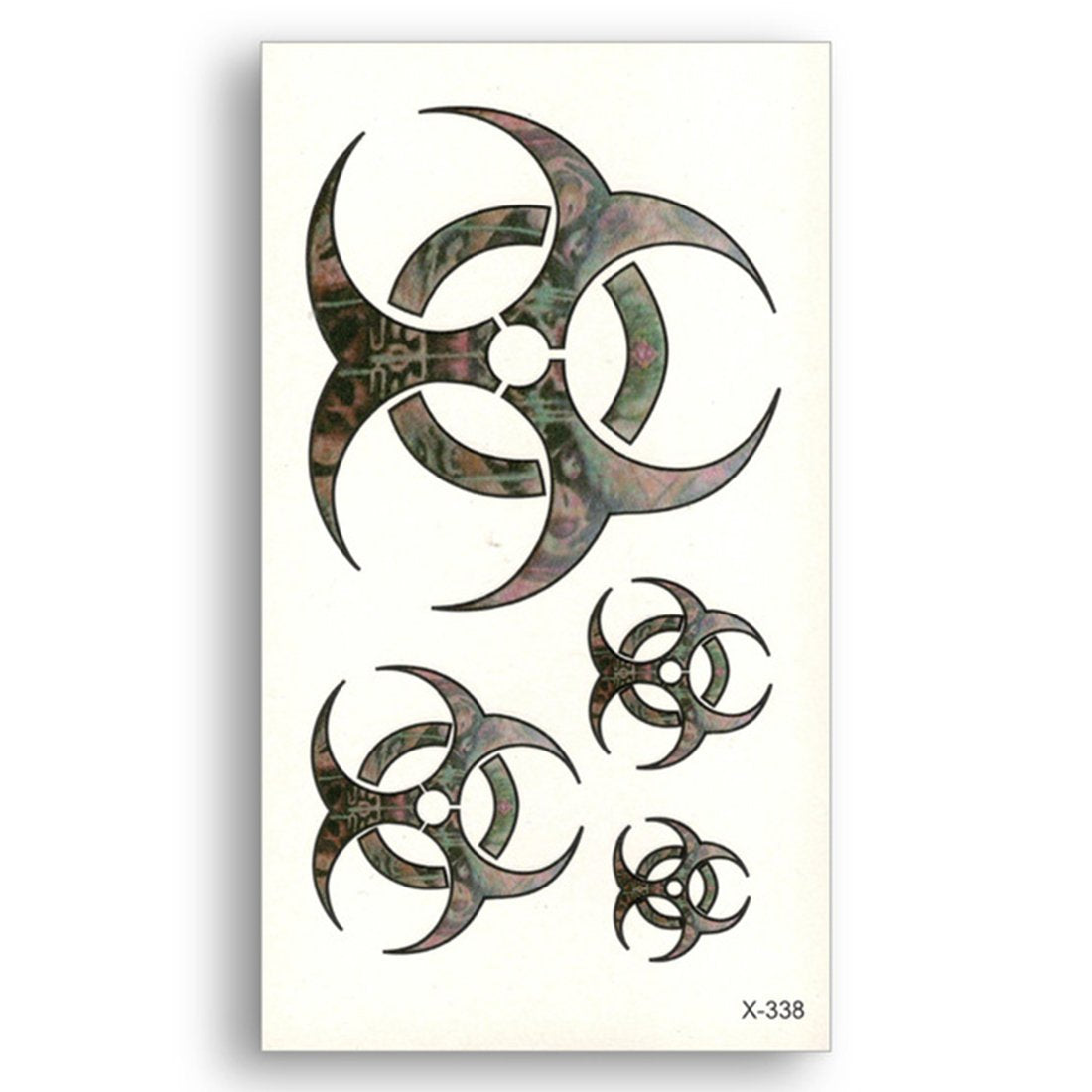 S.A.V.I 3D Temporary Tattoo Sticker Popular Tribal Totem Design Size 10.5x6CM - 1PC.