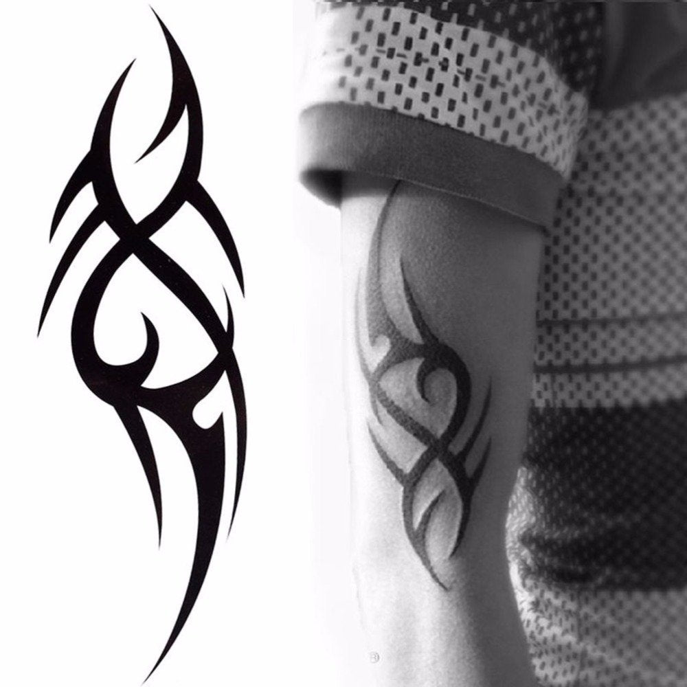 S.A.V.I Temporary Tattoo For Girls Men Women 3D Hand Sticker Size 19x12CM - 1PC. (46M)