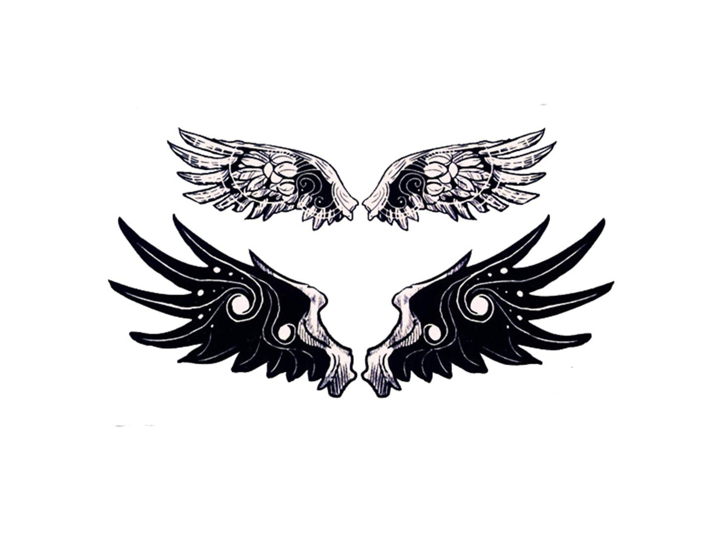 S.A.V.I 3D Temporary Tattoo Flying Wings Design Size 10.5x6CM - 1PC.