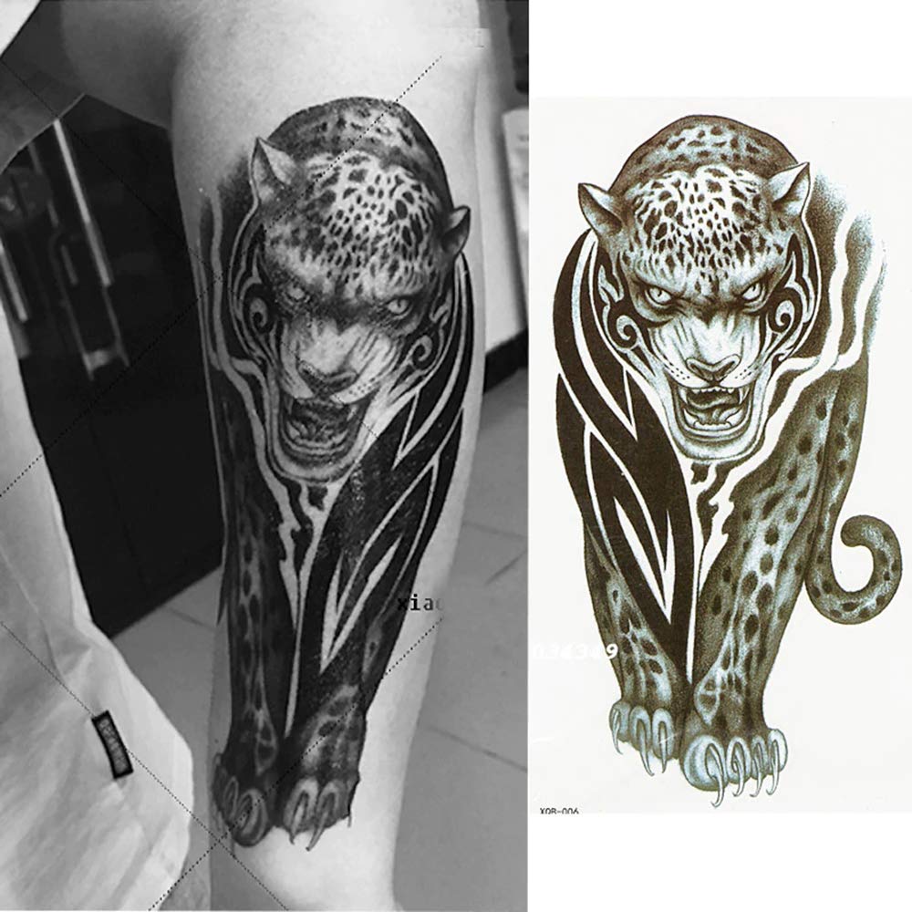 S.A.V.I Temporary Tattoo For Girls Men Women Tiger Hand Sticker - 1PC.