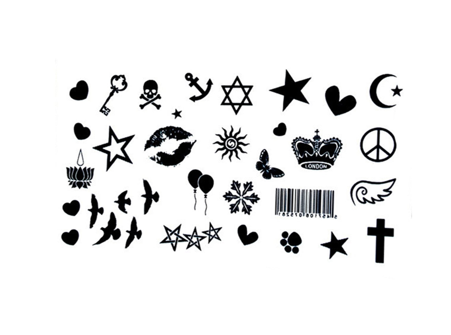 S.A.V.I 3D Temporary Tattoo Small Mix Designs Size 10.5x6CM - 1PC.