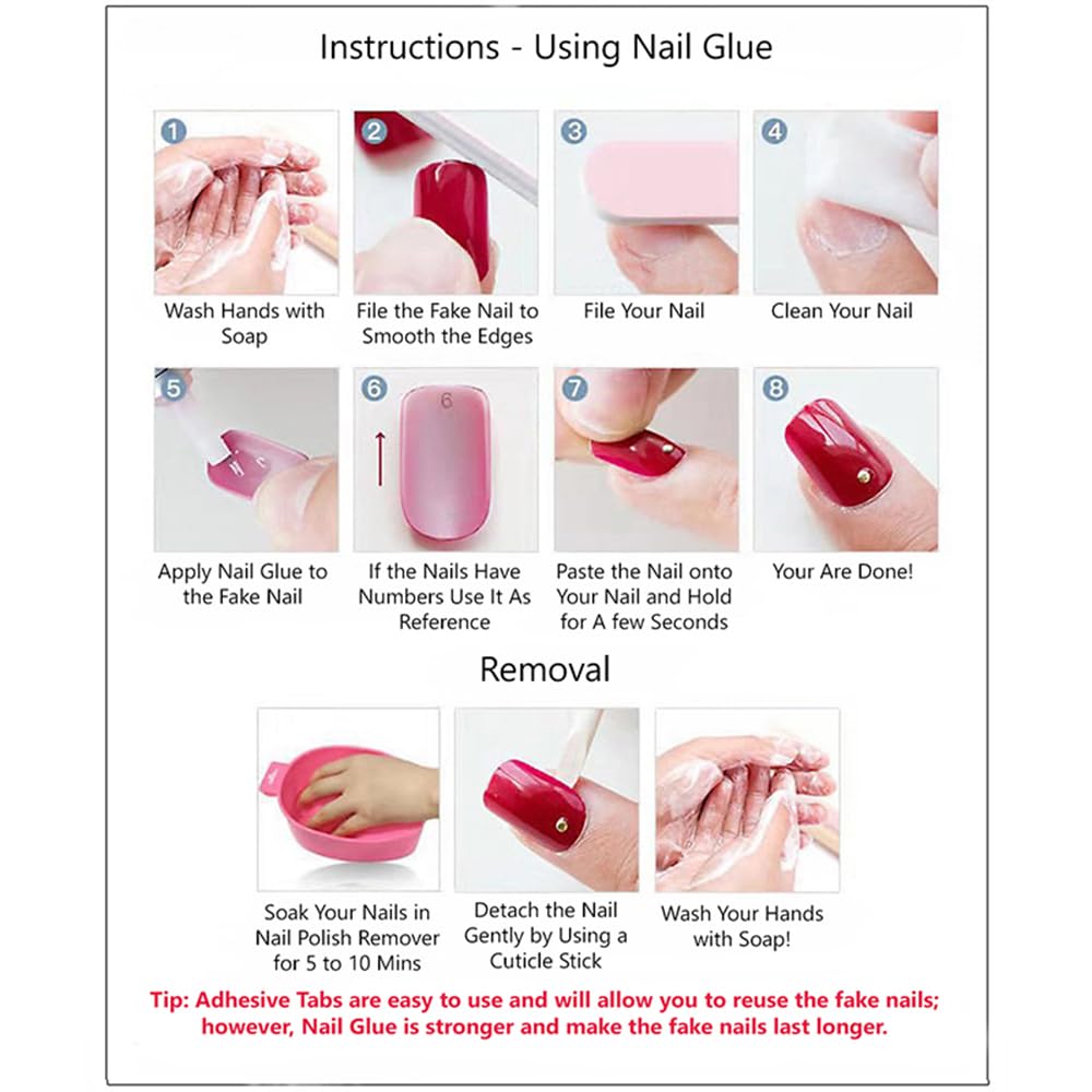 S.A.V.I 30 Pcs Long Coffin Nude & Blush Fake Nails with Cat Eye Glitter | Glossy Press-On Tips for Women | Reusable Acrylic Look Nail Art | Salon Style DIY Manicure at Home