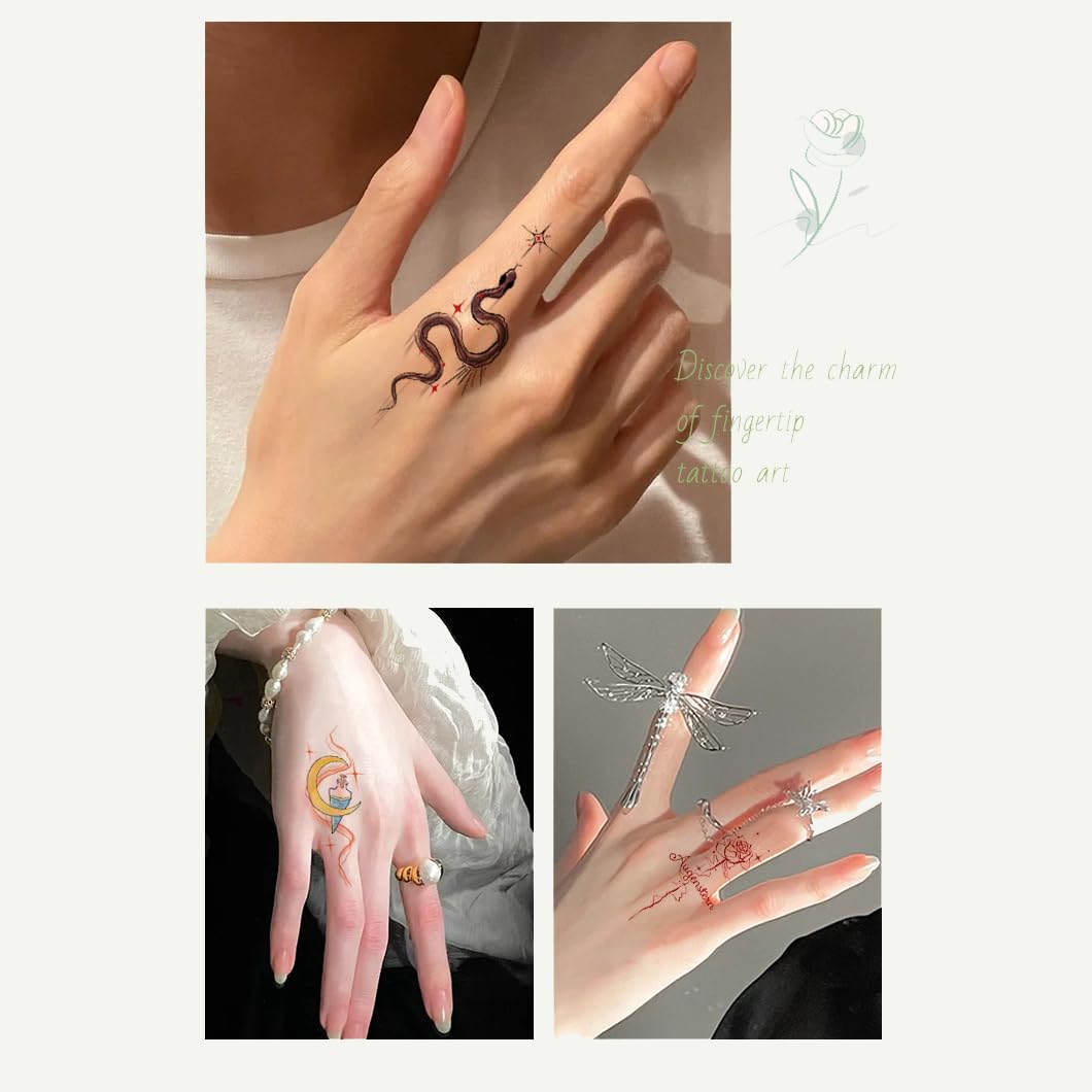 S.A.V.I Waterproof Temporary Tattoo Sticker, Safe Non-Toxic, Multicolour Butterfly & Rose Floral Body-Art Decal, 1 Pc, for Women & Girls, Arm Hand Finger Leg, Festival Cosplay Party Accessory (62)