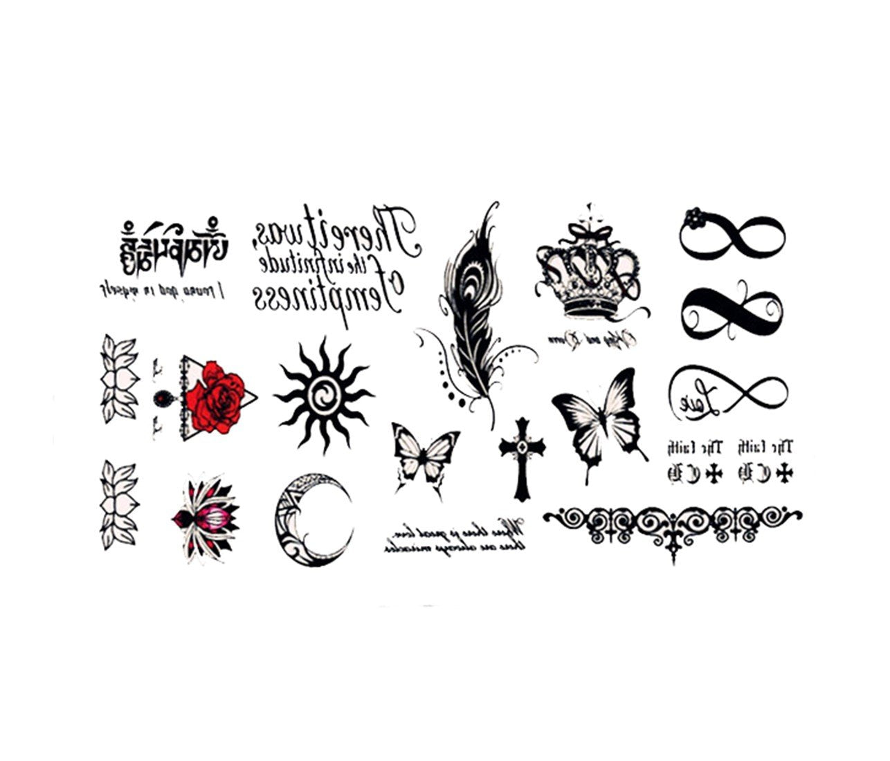 S.A.V.I 3D Temporary Tattoo Small Mix Designs Size 10.5x6CM - 1PC.