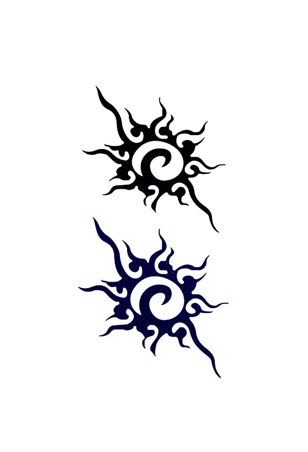 S.A.V.I 3D Temporary Tattoo Round Random Totem Design Size 10.5x6CM - 1PC.