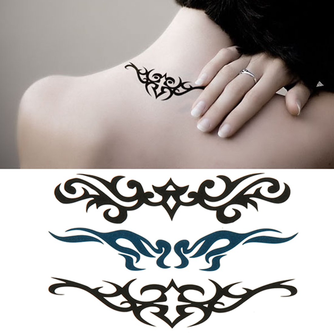 S.A.V.I 3D Temporary Tattoo Totem Design Size 10.5x6CM - 1PC.