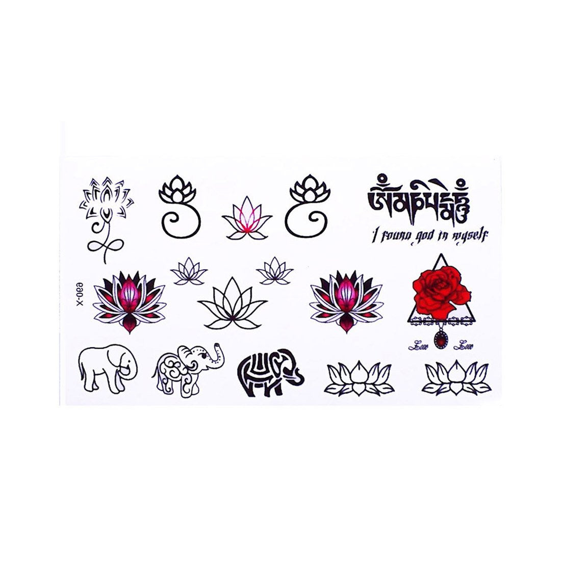 S.A.V.I 3D Temporary Tattoo Mix Designs Size 10.5x6cm - 1pc.