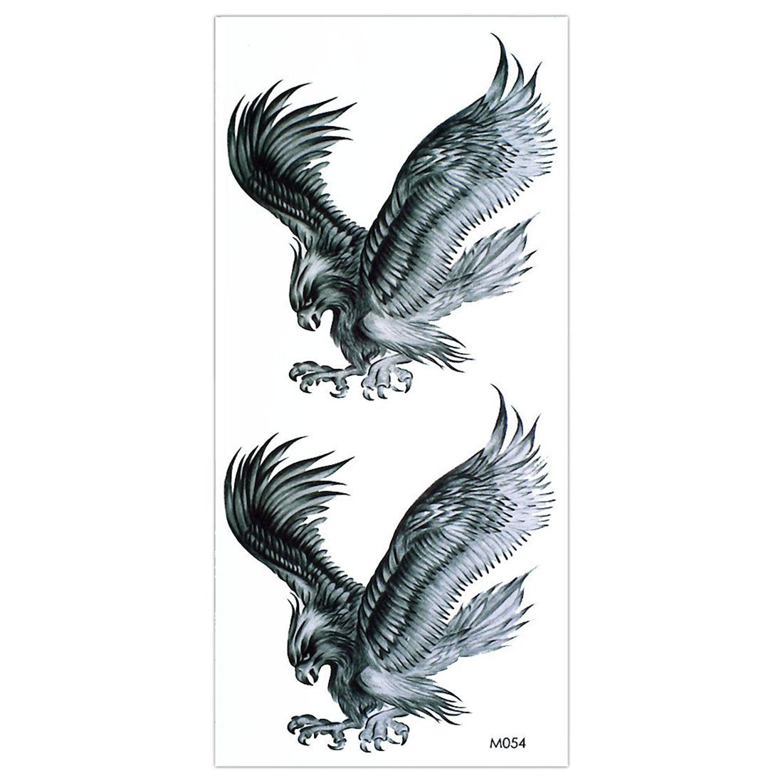 S.A.V.I 3D Temporary Tattoo Sticker Beautiful Clock Anchor Wheel Text Popular Design Size 19x9 Cm - 1pc. (54)