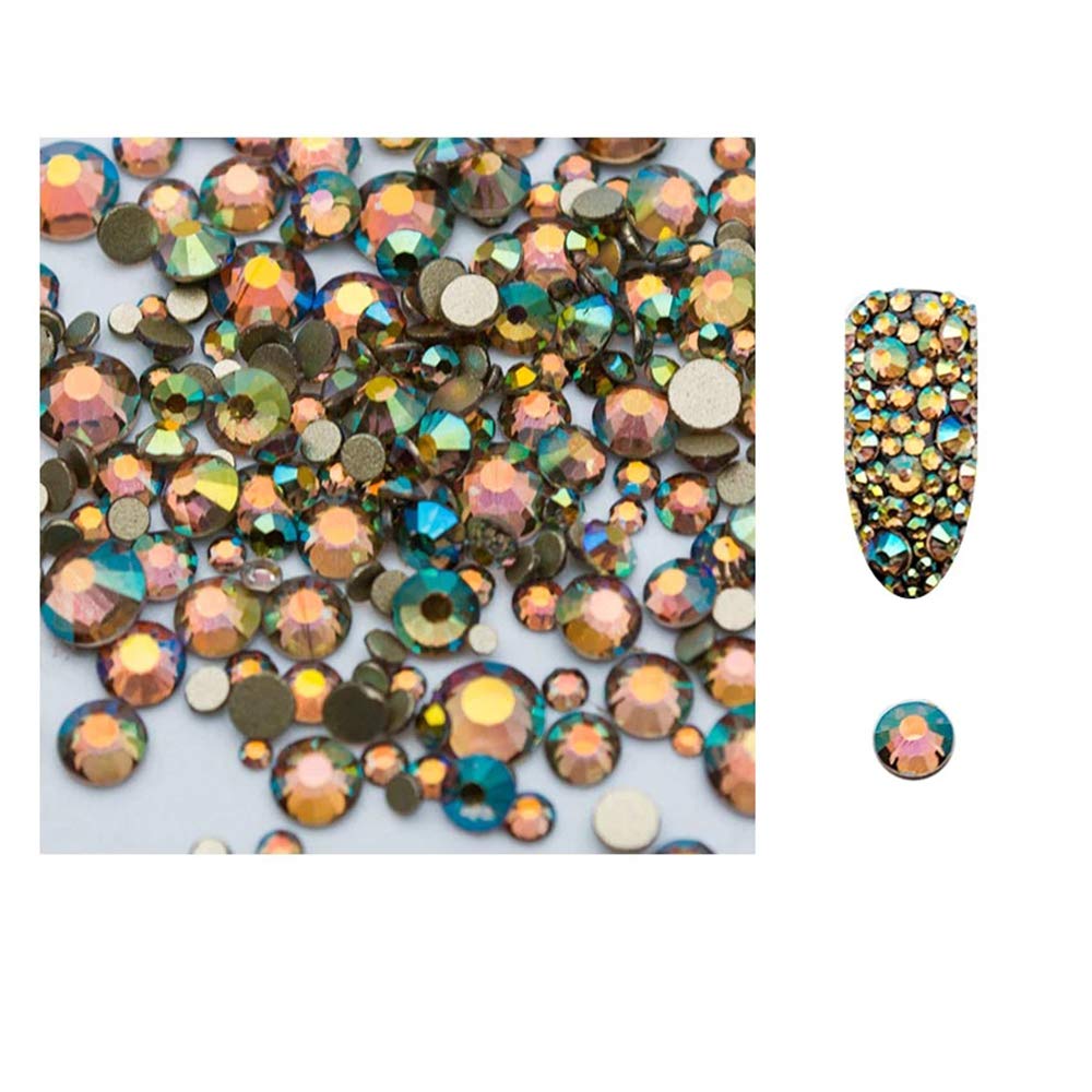 S.A.V.I 5g/Pack AB Glass Forest Star Rhinestones Shiny Gems Manicure Accessories Flatback Mixed Sizes for Nail Art Decoration