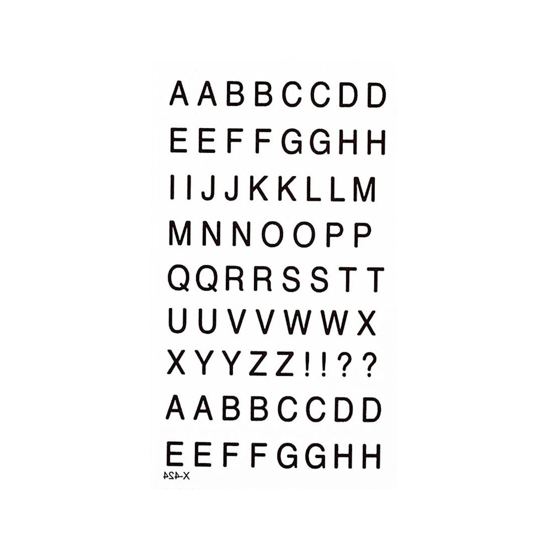 S.A.V.I 3D Temporary Tattoo Small English Alphabets Designs For Fingers Size 10.5x6cm - 1pc.