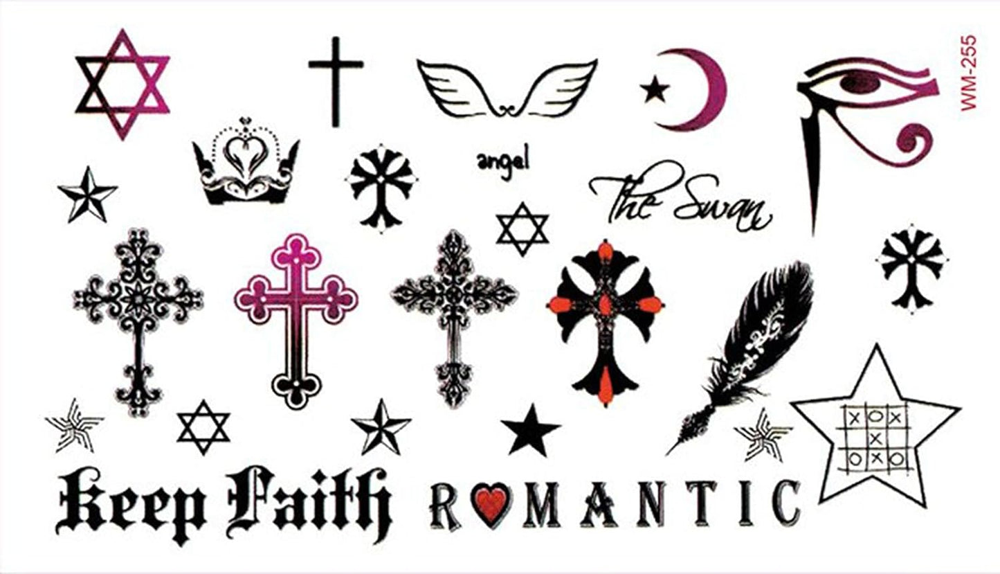 S.A.V.I 3D Temporary Tattoo Mix Designs Size 10.5x6cm - 1pc.