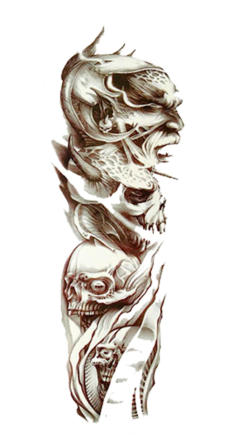 S.A.V.I Full Arm Hand Temporary Tattoo For Men Girls Women Sticker Size 48x17cm