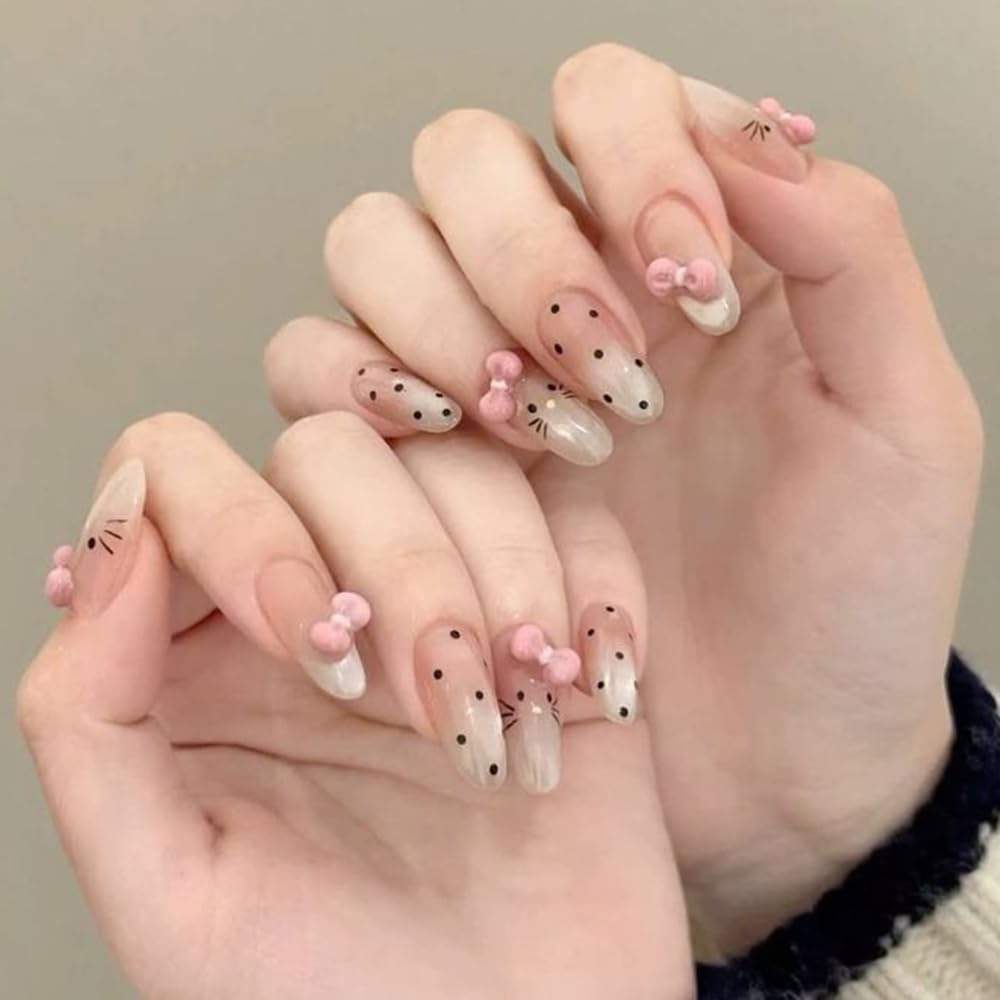 S.A.V.I 60 Pcs 3D Bow Nail Art Decorations – Light Pink, Hot Pink & Red Acrylic Mini Bows for DIY Nail Design, Manicure & Pedicure Accessories with 6-Section Storage Box
