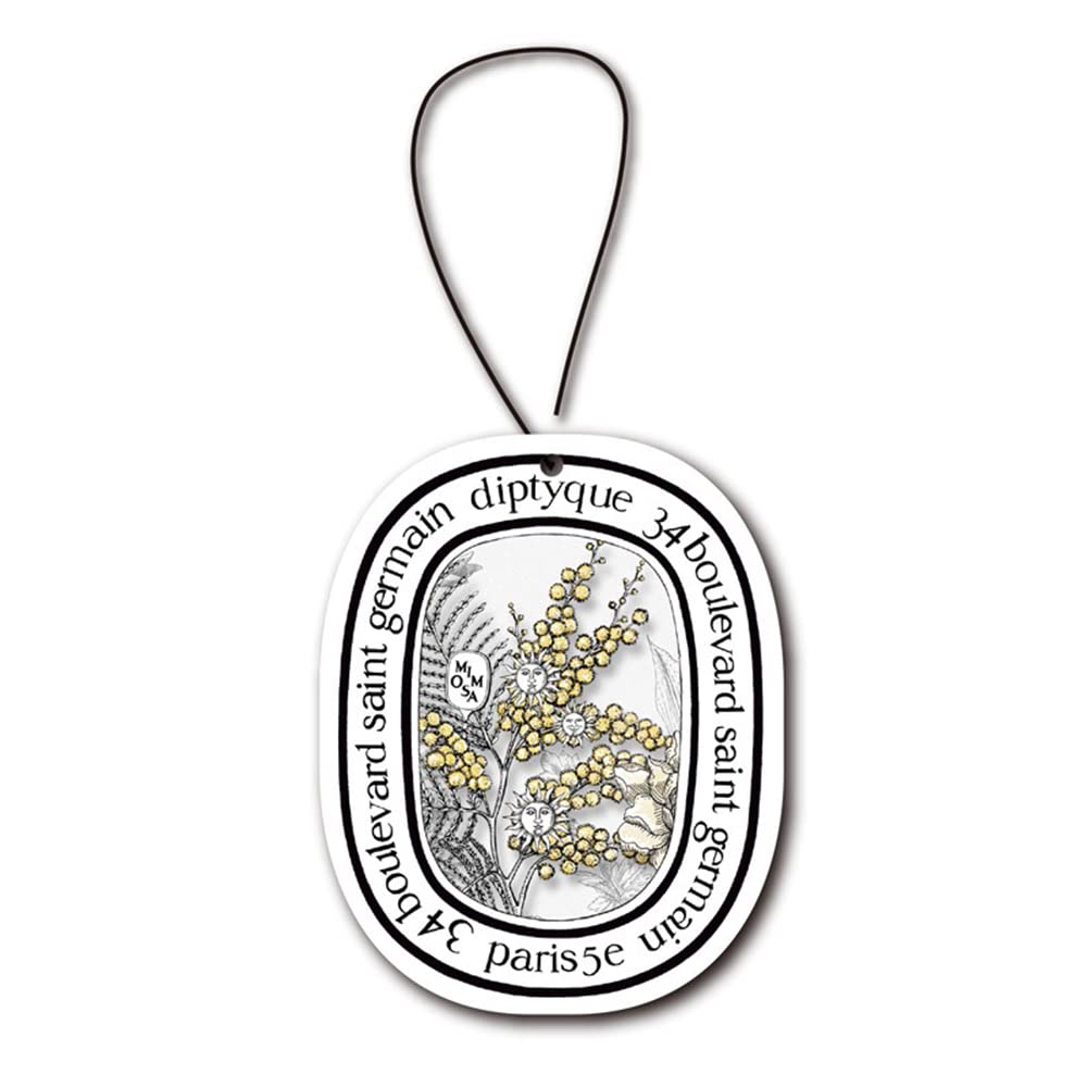 SAVIAURA Car Air Freshener - Aromatherapy Hanging Card Perfume Diffuser | Long-lasting Fragrance | Car Accessories (Mimosa Flower)