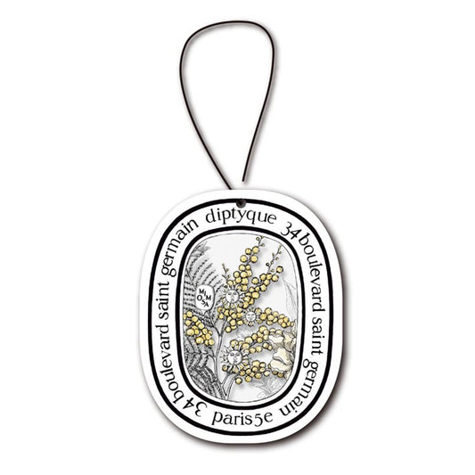 SAVIAURA Car Air Freshener - Aromatherapy Hanging Card Perfume Diffuser | Long-lasting Fragrance | Car Accessories (Mimosa Flower)