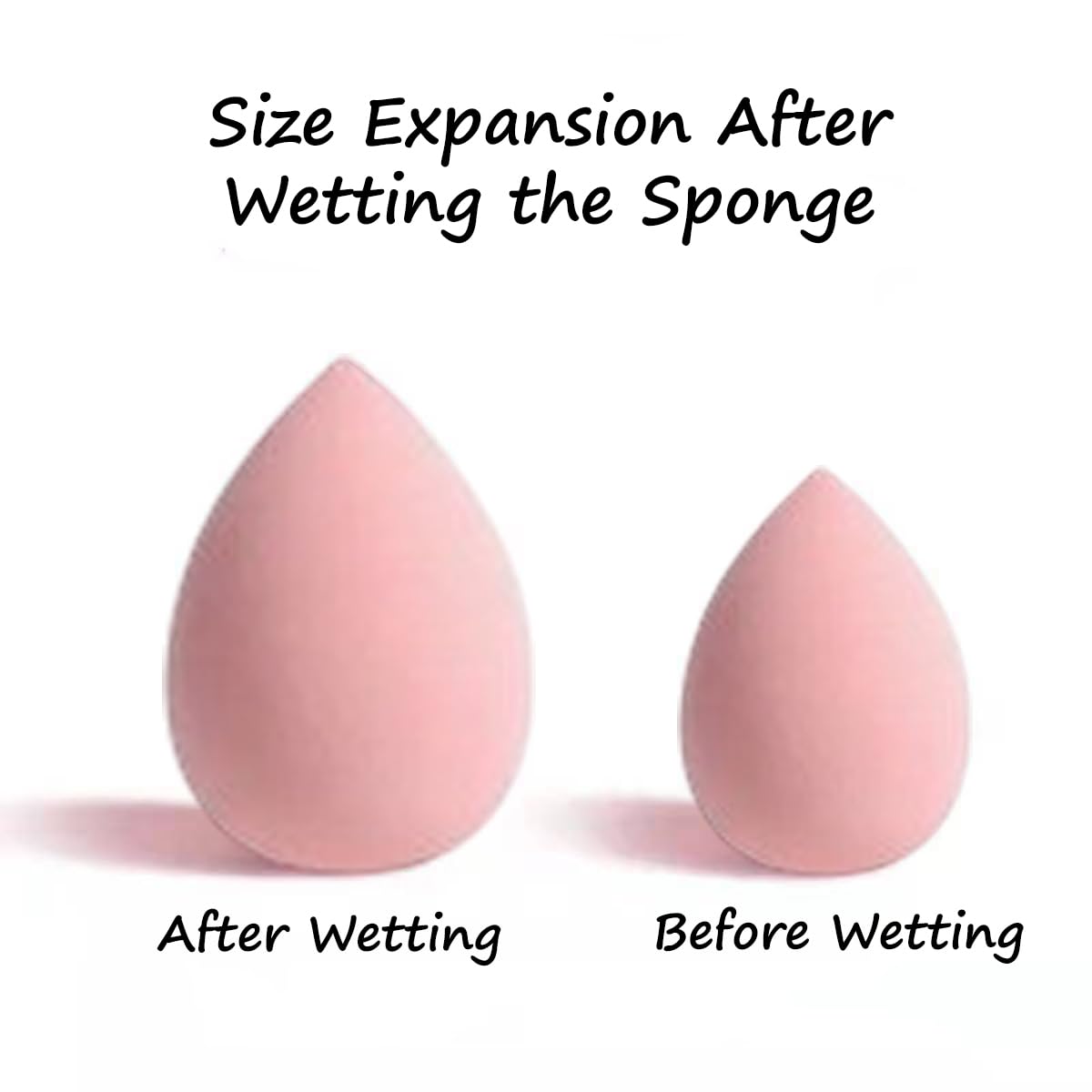 S.A.V.I Set of 15 Pink Beauty Blender Makeup Sponges | Soft Latex-Free Foam Puff for Foundation, Concealer & Powder | Multi-Shape Beauty Sponge for Wet & Dry Use | Flawless Blending & Smooth Finish (Pink)