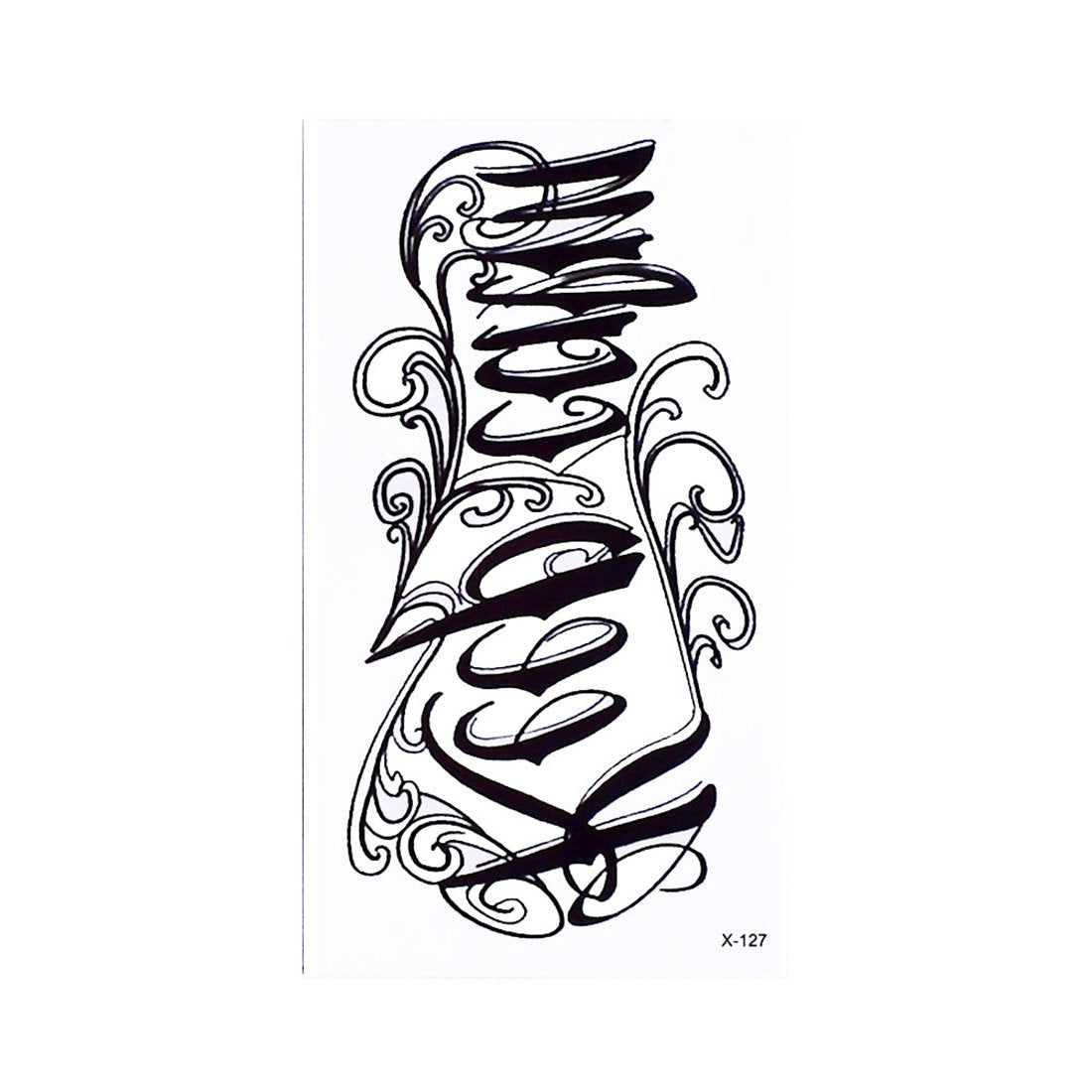 S.A.V.I 3D Temporary Tattoo Keep Calm Text Design Size 10.5x6cm - 1pc.