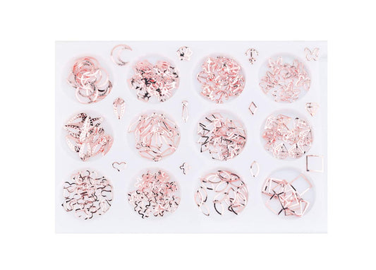 S.A.V.I 3D 12 Styles Nail Art Decorations Palette Mixed Geometric Shapes