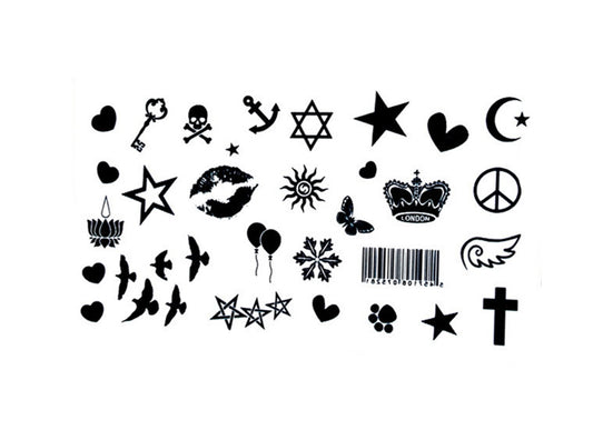 S.A.V.I 3D Temporary Tattoo Small Mix Designs Size 10.5x6CM - 1PC.