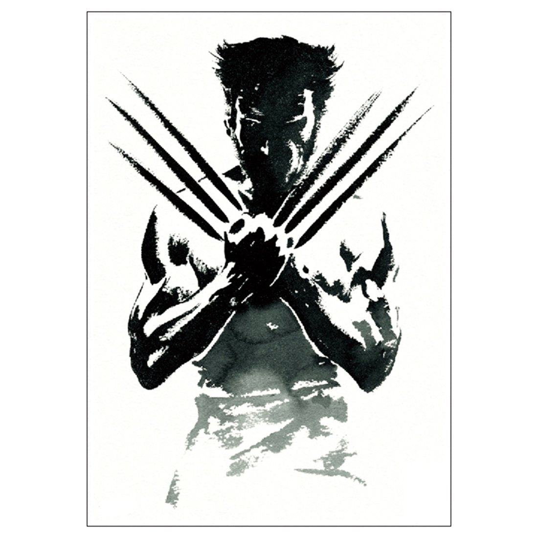 S.A.V.I 3D Temporary Tattoo Waterproof Sticker Beautiful Black Wolverine Popular New Designs Size - 21x15cm