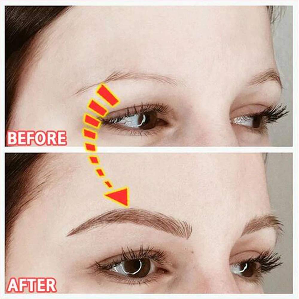 S.A.V.I 8 Pairs/1 Sheet - 6D Hair-Like Eyebrow Tattoo Stickers, Natural Brown Arch Shape, Waterproof & Sweatproof Temporary Eyebrow Patch, Safe Non-Toxic Self-Adhesive, Long-Lasting for Women & Girls (169)