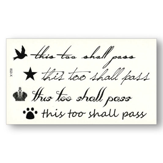 S.A.V.I 3D Temporary Tattoo Small Mix Designs Size 10.5x6cm - 1pc.