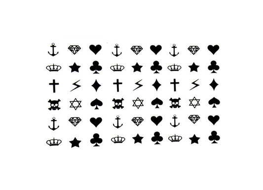 S.A.V.I 3D Temporary Tattoo Mix Small Designs Size 10.5x6cm - 1pc