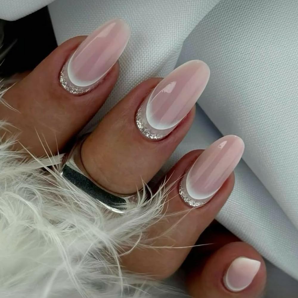 S.A.V.I 4 Sheets Gradient Ombre French Manicure Nail Art Stickers – Self-Adhesive V-Tip Design for DIY Nails – Multi-Color White Black Red Lavender – Easy Peel & Apply, 9x7 cm