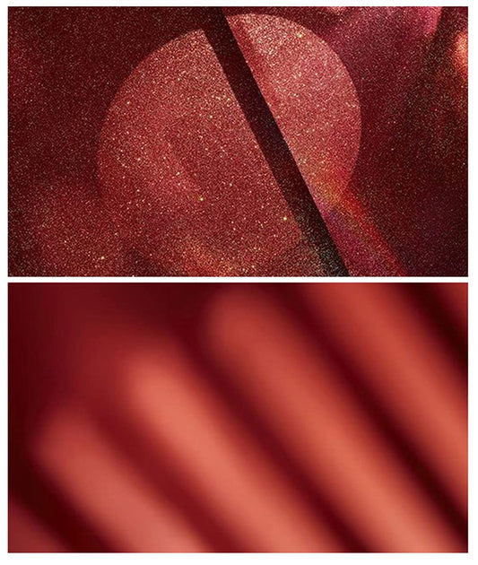 SAVIAURA 1 Sheet 2 in 1 3D Flat Lay Tabletop Double-Sided Photography Backdrop Photo Studio Flatlay Background PVC Wrinkle-Free for Small Product Shoot (Maroon Sunlight Pattern)
