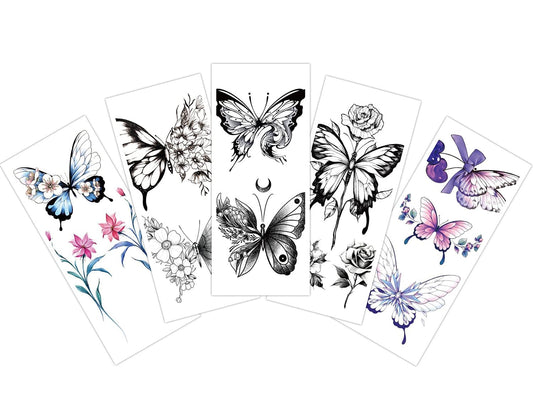 S.A.V.I 5pcs. Temporary Tattoo Stickers Combo Of Size 10.5x6cm