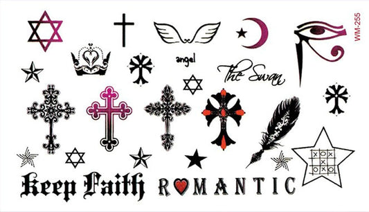 S.A.V.I 3D Temporary Tattoo Mix Designs Size 10.5x6cm - 1pc.