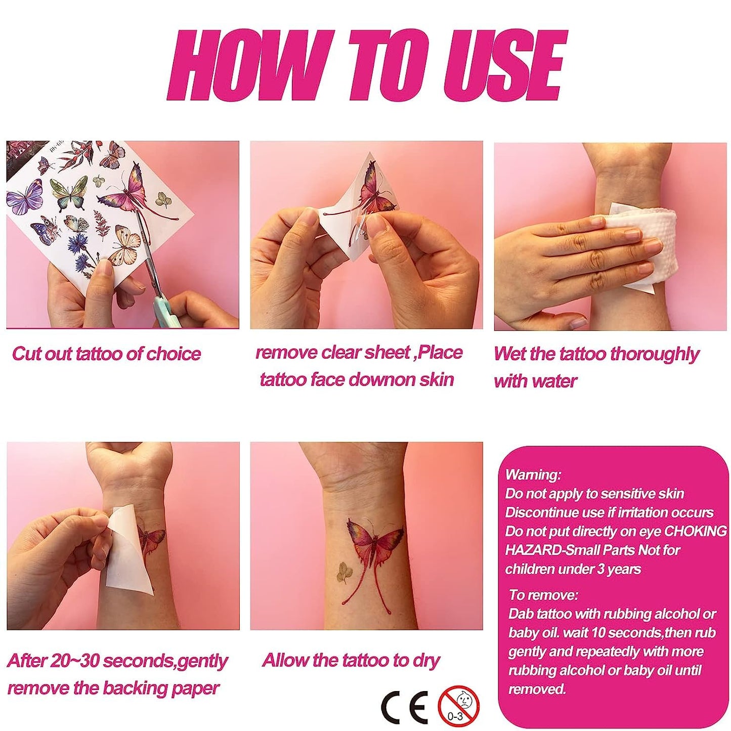 S.A.V.I 30 Pcs Black Floral Temporary Tattoos for Women & Girls | Waterproof, Non-Toxic, Safe Body Art Stickers | Long-Lasting Arm, Shoulder, Back Mehndi Style Design | Easy to Apply & Remove (07)