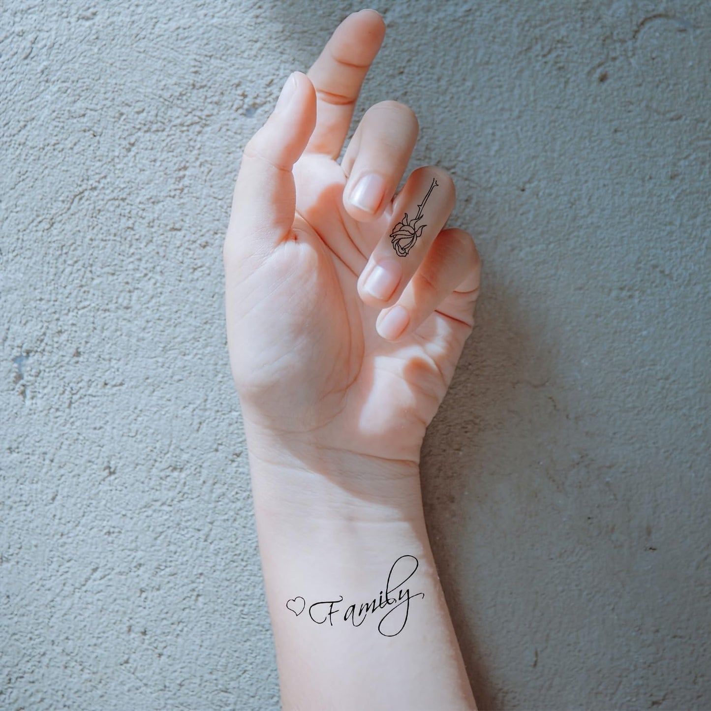 S.A.V.I 30 Pcs Black Temporary Tattoos for Women Girls – Waterproof, Safe & Non-Toxic Body Art Stickers | Minimalist Floral, Butterfly, Quote Designs | Easy to Apply & Remove | Skin-Friendly - 9.7x5.7 cm (02)