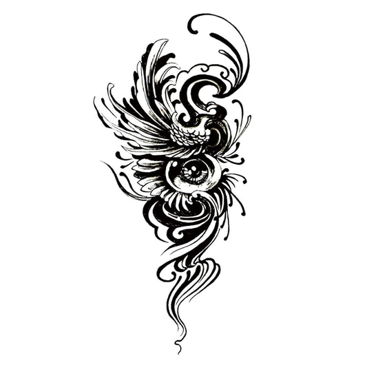 S.A.V.I 1PC. 3D Temporary Tattoo Black Eye Design for Men Women Size 19x12CM