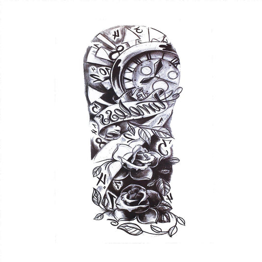 S.A.V.I 3D Temporary Tattoo Waterproof Sticker Black Big Tribal Totem Hand Arm Designs Size - 21x15cm