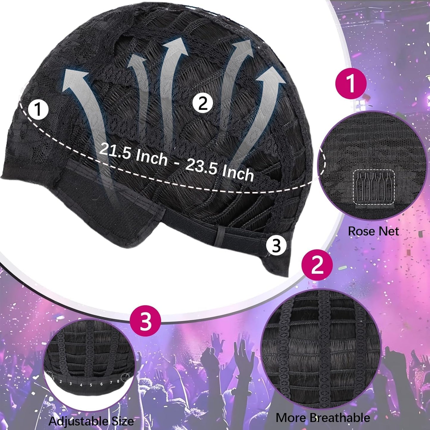 S.A.V.I Men’s Short Wig Black | Natural Looking Synthetic Hairpiece with Little Curl | Realistic Scalp Design, Breathable Adjustable Cap for Daily & Fashion Styling